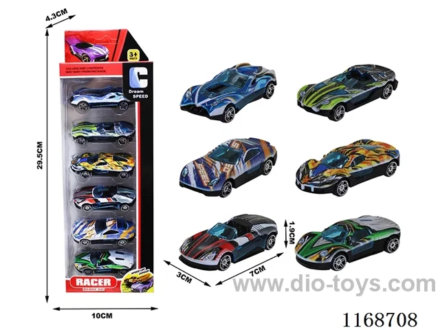 free wheel cars 6PCS