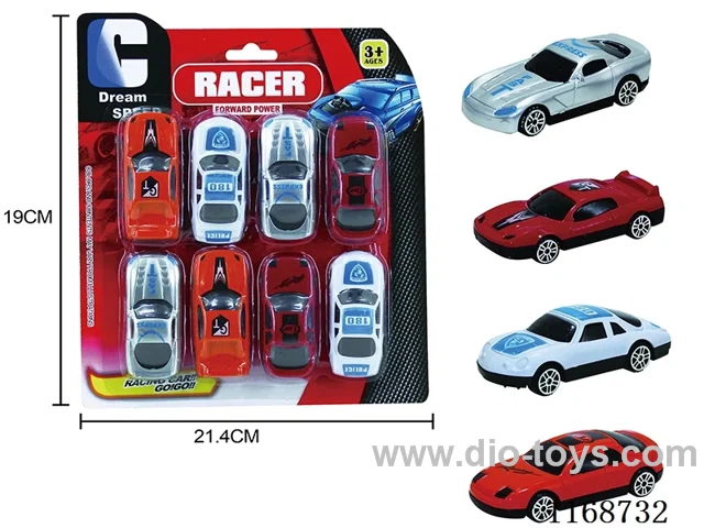 8只free wheel cars 8PCS