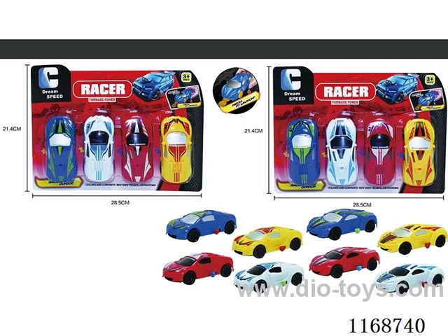 free wheel cars 4PCS