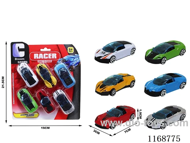 free wheel cars 6PCS
