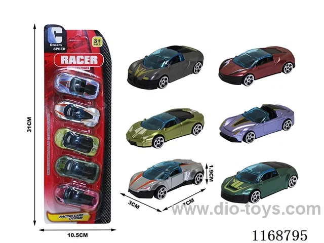6 types of free wheel cars 5PCS