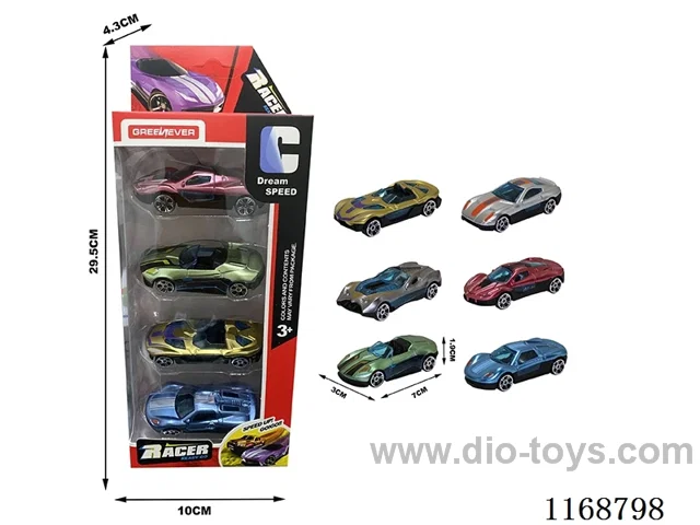 6 types of free wheel cars 4PCS