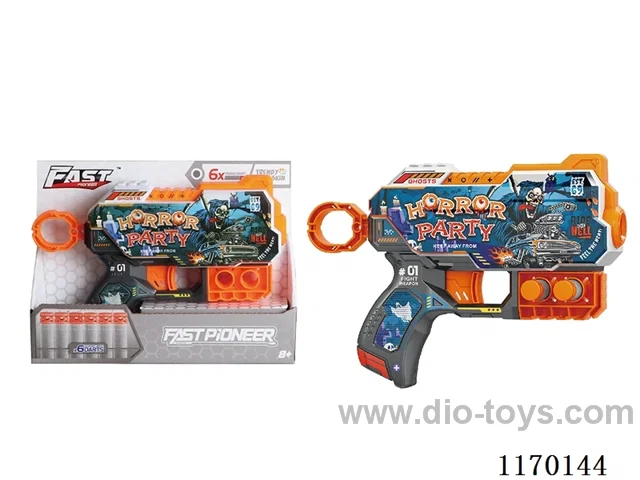 Manual UV-printed soft bullet gun