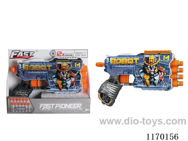 Manual UV-printed soft bullet gun