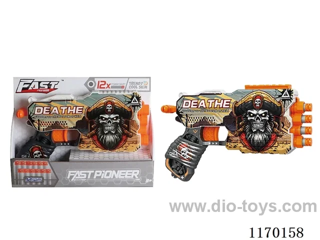 Manual UV-printed soft bullet gun