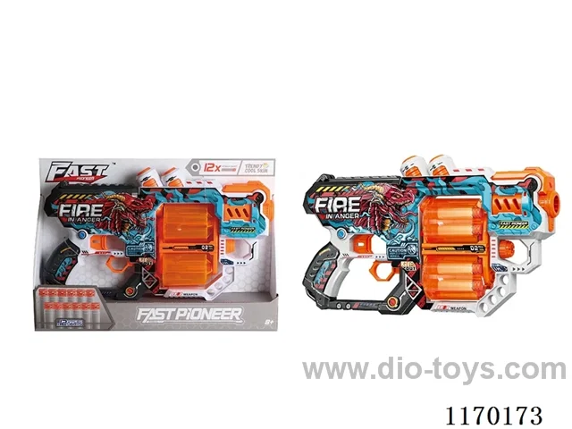 Manual UV-printed soft bullet gun