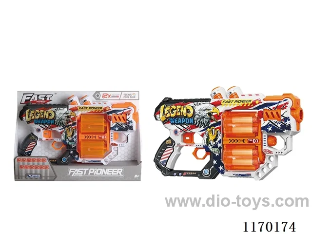 Manual UV-printed soft bullet gun