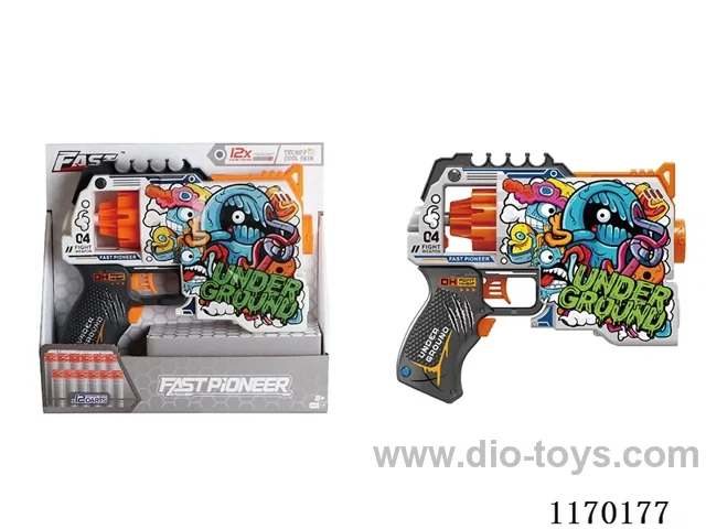 B/O UV-printed soft bullet gun