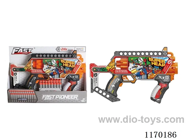 B/O UV-printed soft bullet gun