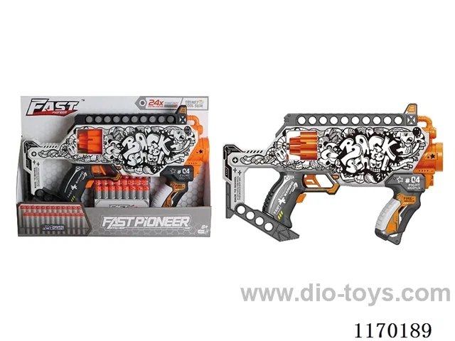 B/O UV-printed soft bullet gun