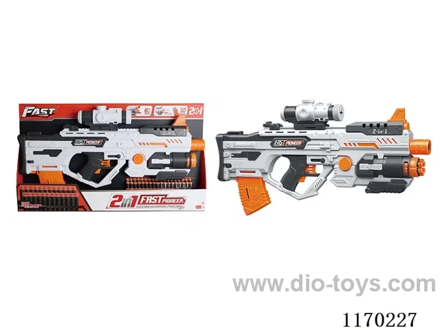Electric-manual 2-in-1 soft bullet gun