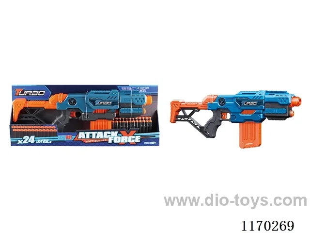 Manual soft bullet gun