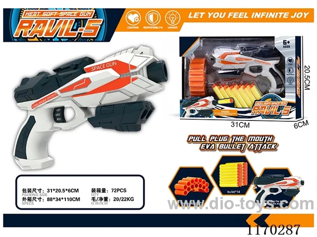 Manual soft bullet gun
