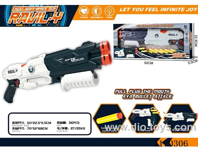Manual soft bullet gun