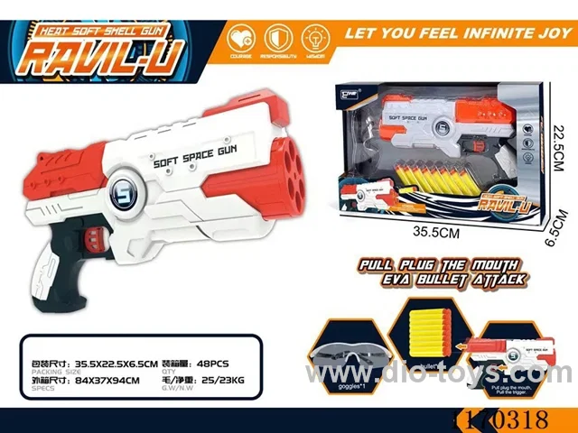 Manual soft bullet gun