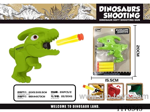 dinosaur soft bullet gun