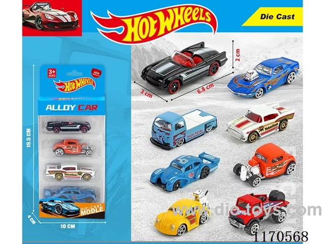 1:64 free wheel car 4 Random mix
