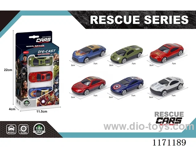Alloy Scooter Justice League 6 Mixed Pack {3pcs/box}