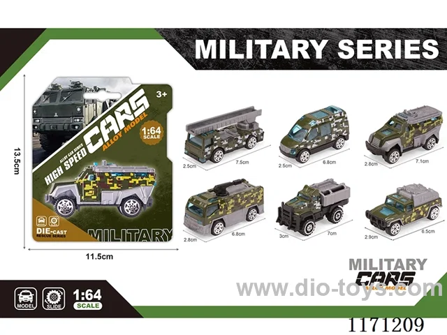 Alloy Scooter Military Vehicle6Mixed