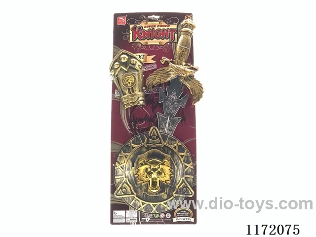 Bronze sword + hand guard + shield