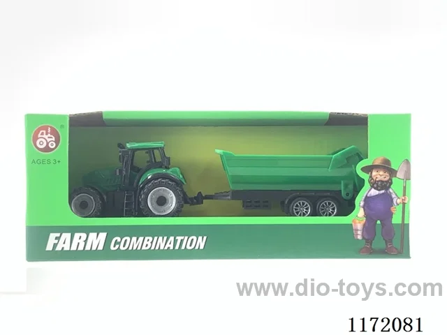 Sliding farmer's cart with dump bucket