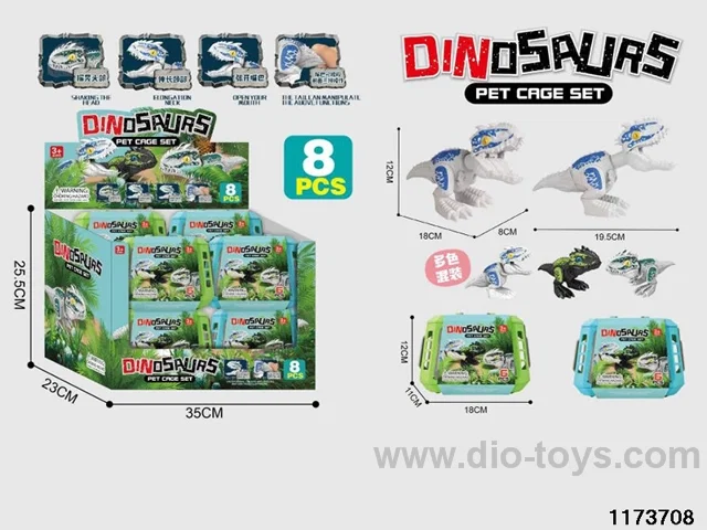 Retractable Tyrannosaurus Rex + Cage