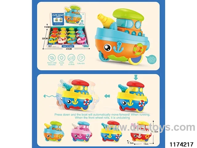 Press cartoon boat