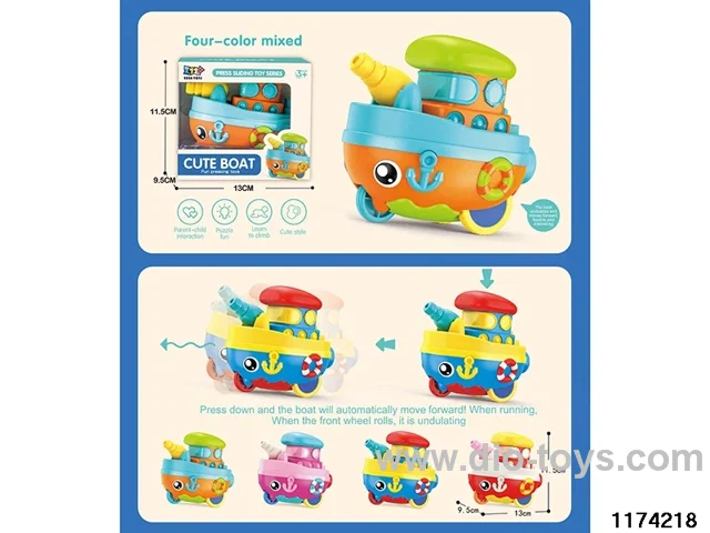 Press cartoon boat