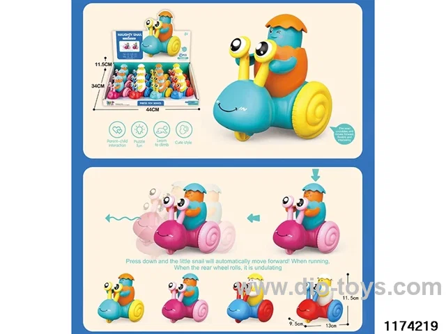 Pressing Cartoon Snail