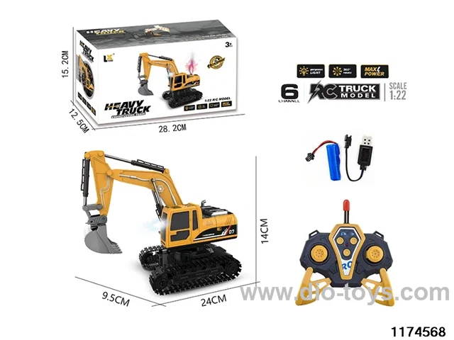 1:22 6ch RC car With light and sound