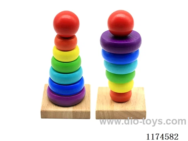 Wooden 7-story Rainbow Tower