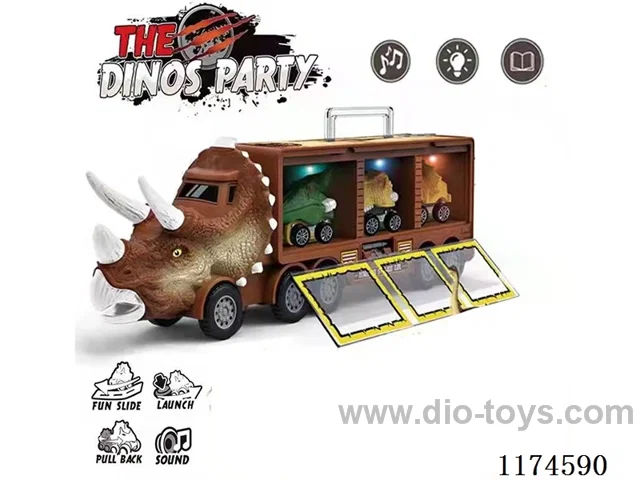 Lights and Music Dinosaur Storage Cart