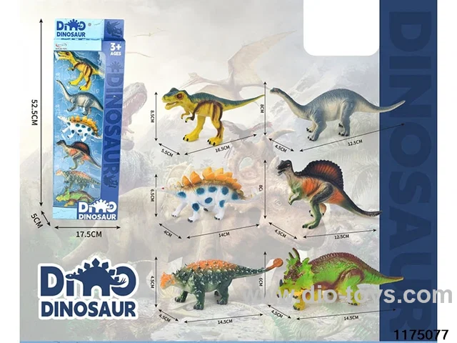 6 inch Dinosaur（6pcs）