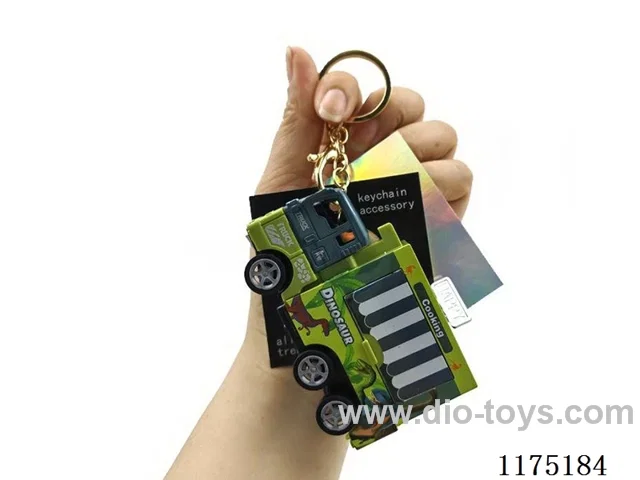 1:64 Alloy Boomerang Window Dinosaur Car Keychain