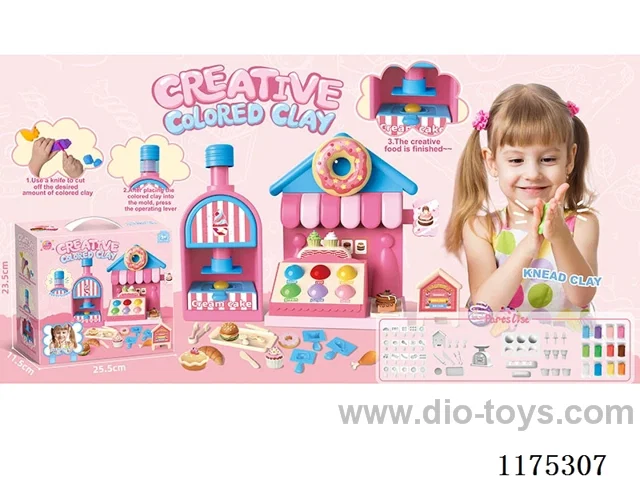 Colorful clay cake store