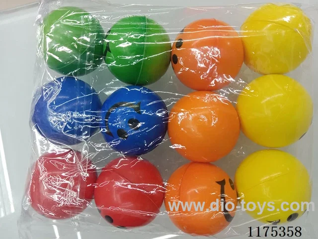 12PCS 6.3cm Solid PU Balls
