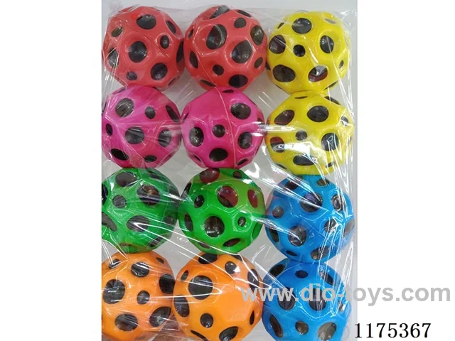 12PCS 6.3cm Solid PU Balls with Lights