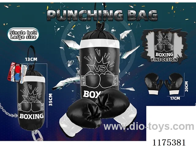Single strap boxing bag (size L) -boxing black