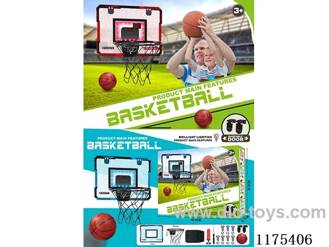 Blue lighted acrylic scoring basketball board (folding dunking hoop)