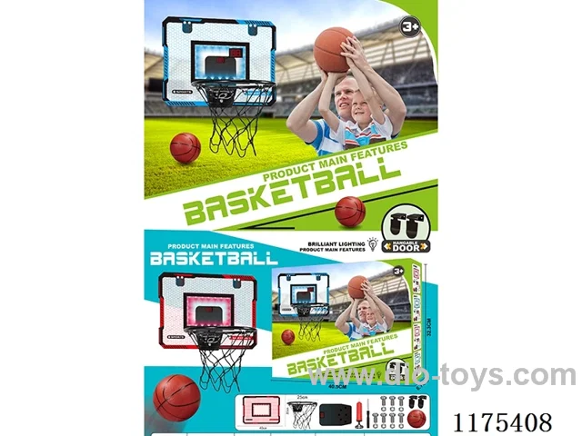 Red lighted acrylic scoring basketball board (folded dunking hoop)