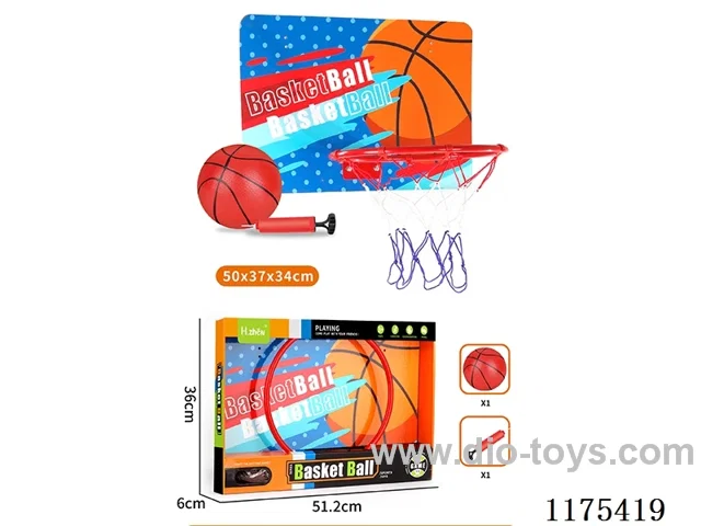 50*37*34cm hanging iron frame wooden basketball board 【English Packing