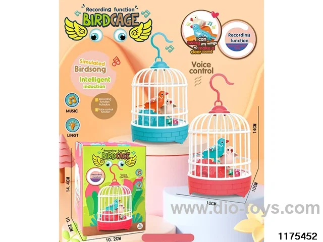 Voice activated recording birdcage not included battery