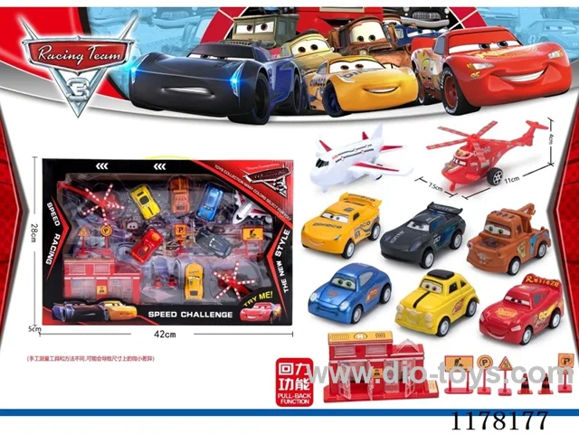 pull back toys set 9PCS