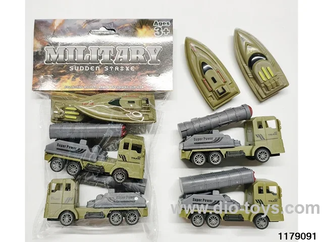 pull back Missile Vehicle Military Set