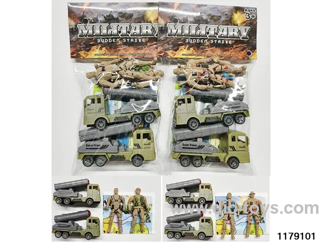 pull back Missile Vehicle Military Set