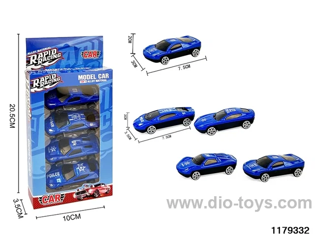 Alloy Skidding Car 4pcs