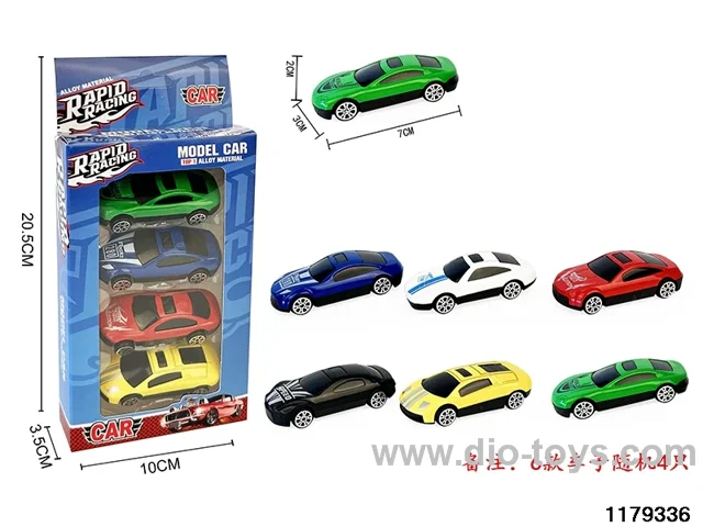 Alloy Skidding Car 4pcs