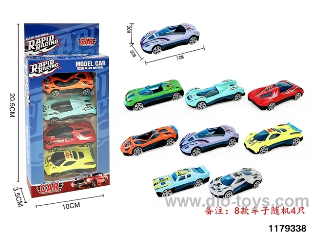 Alloy Skidding Car 4pcs