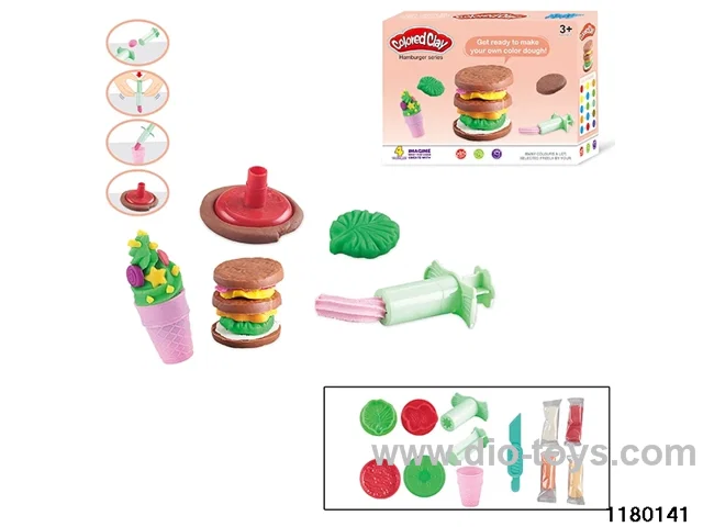 Colorful clay toys