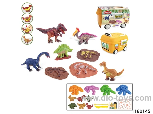 Colorful clay toys